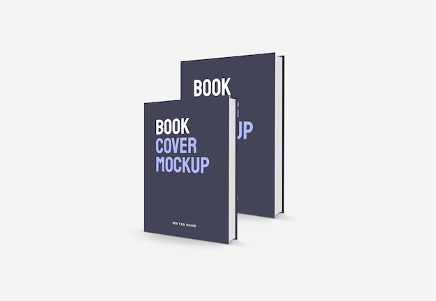 Realistic Book Cover Mockup Template