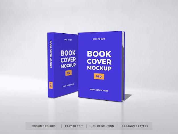 Realistic Book Cover Mockup