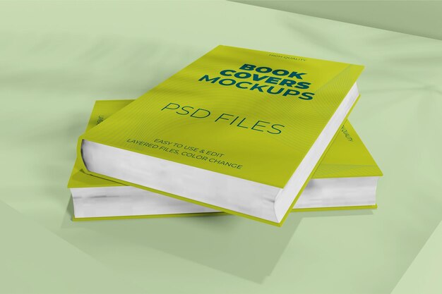 Realistic book cover mockup