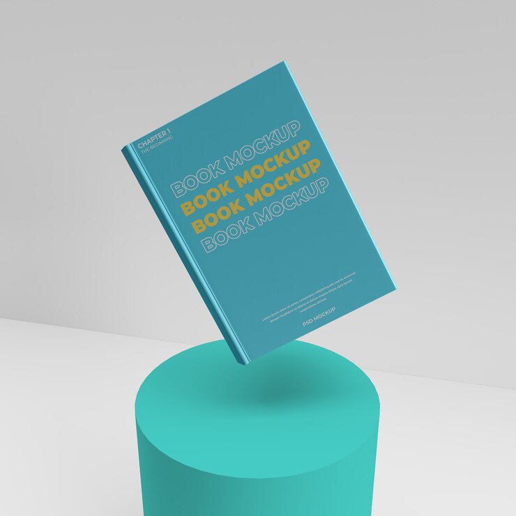 Реалистичный макет книги 3D рендеринг сцены полета