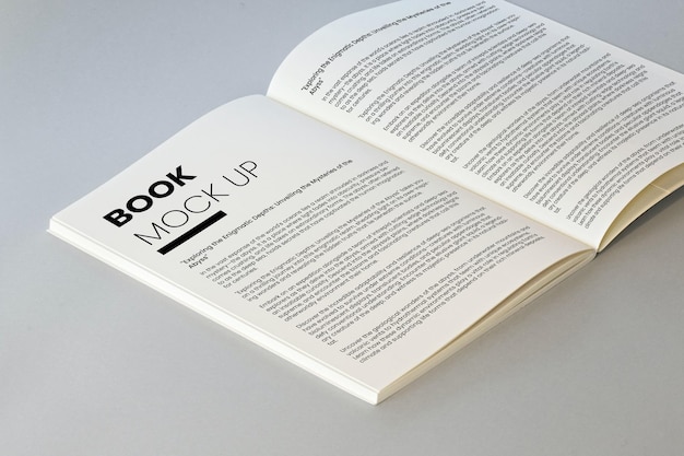 PSD realistic book mockup design