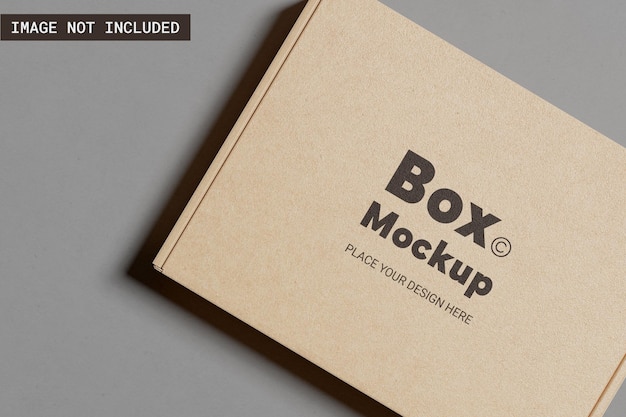 Realistic box packaging mockup