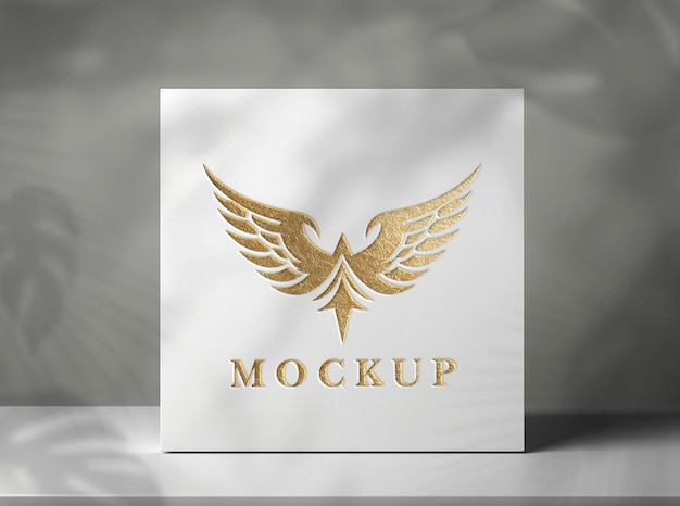 Mockup realistico del logo del marchio