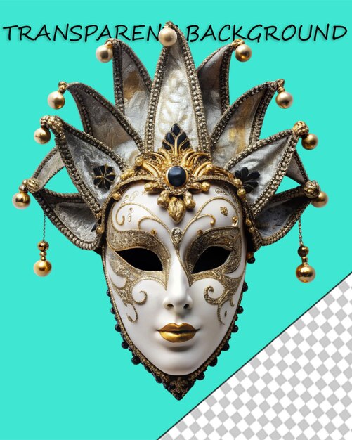 PSD realistic brazilian carnival mask