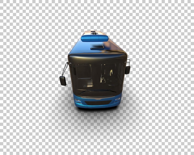 realistic bus isolated on background 3d rendering illustration