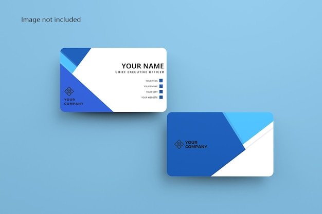 REALISTIC BUSINESS CARD 3D RENDER MOCKUP