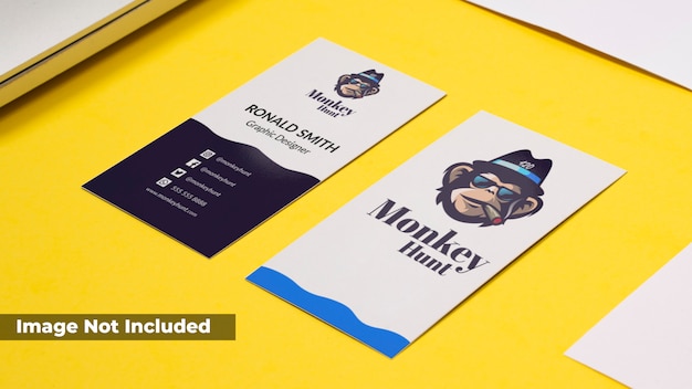 Realistic business card mock up