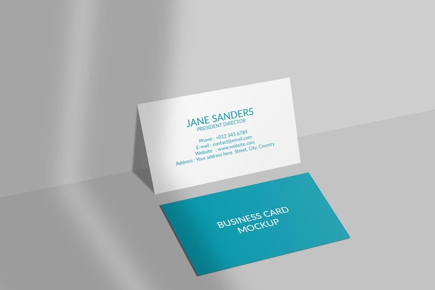 Realistic business card mockup design