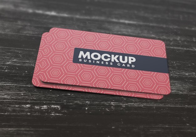 Realistic Business Card Mockup Presentation