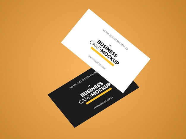 Realistic business card mockup template