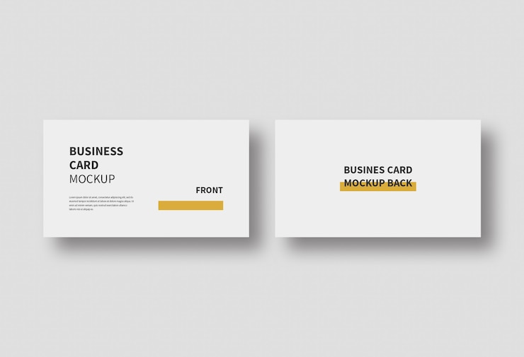 PSD реалистичная визитная карточка mockup