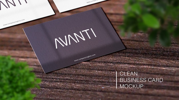 Realistic business card mockup