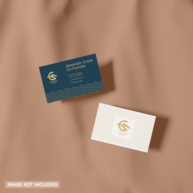 PSD realistic business card mockup