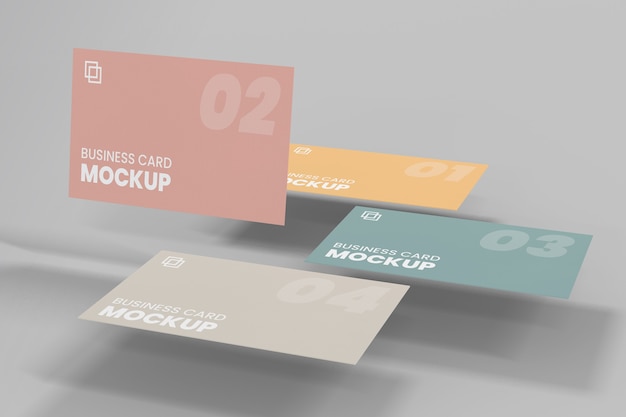 Realistic business card mockup