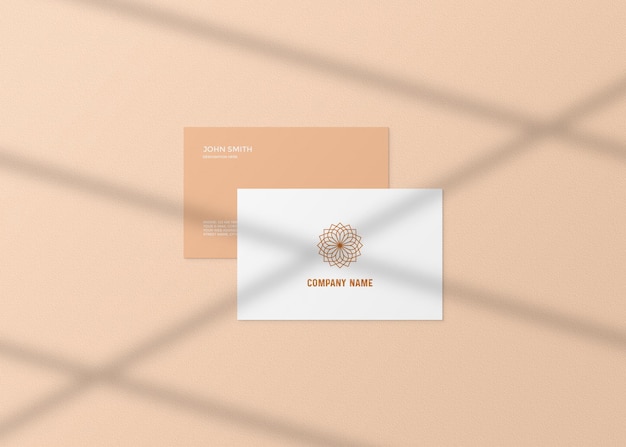 Realistic business card mockup