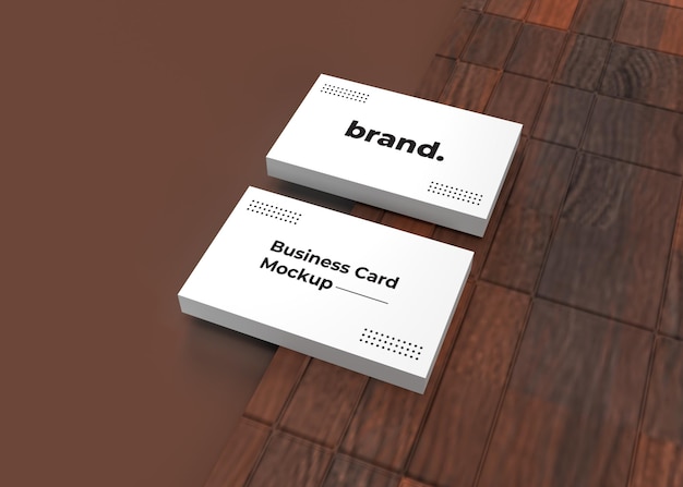 Realistic business card template mockup premium psd