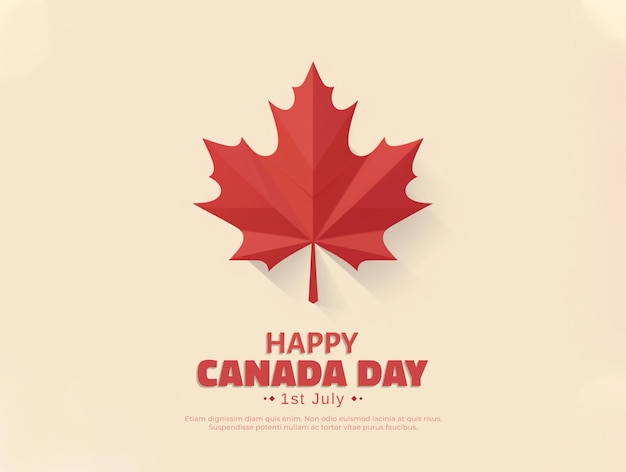 PSD realistic canada day symbol