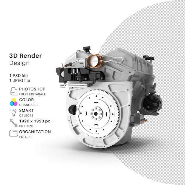 realistic car engine