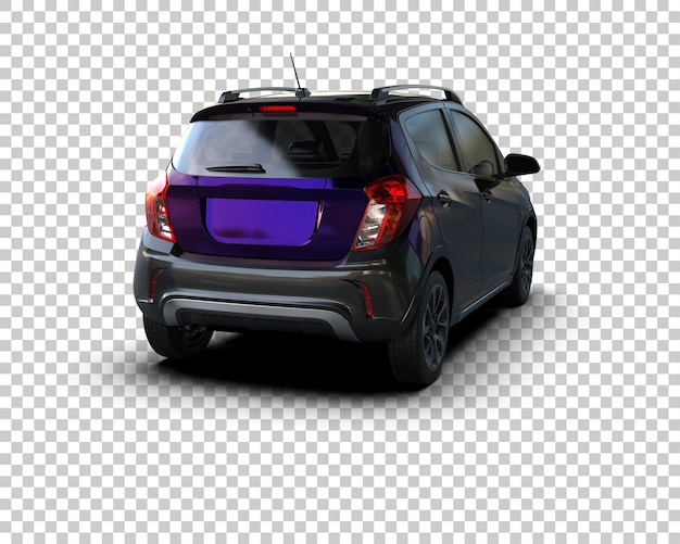 realistic car isolated on background 3d rendering illustration