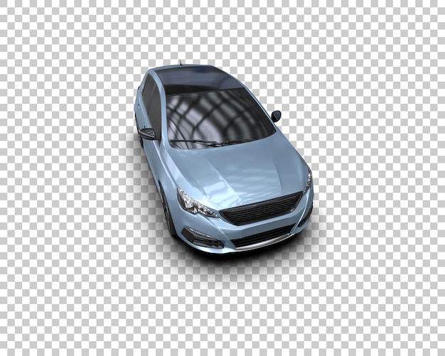 realistic car isolated on background 3d rendering illustration