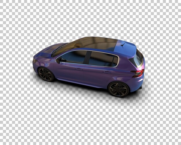 realistic car isolated on background 3d rendering illustration