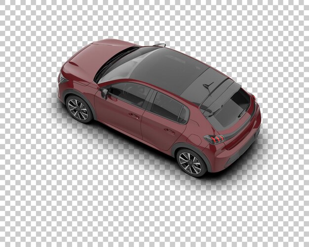 realistic car isolated on background 3d rendering illustration