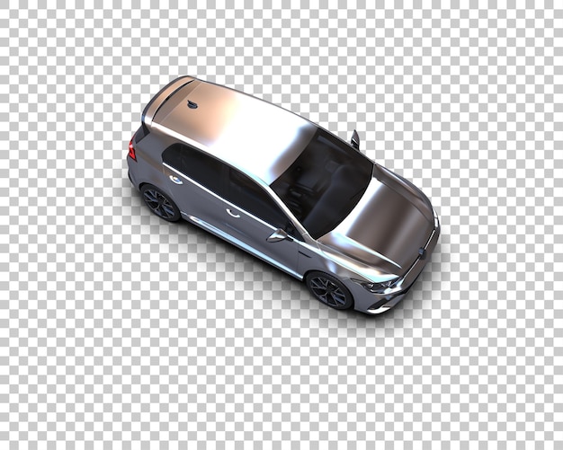 realistic car isolated on background 3d rendering illustration