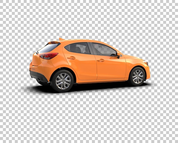 realistic car isolated on background 3d rendering illustration