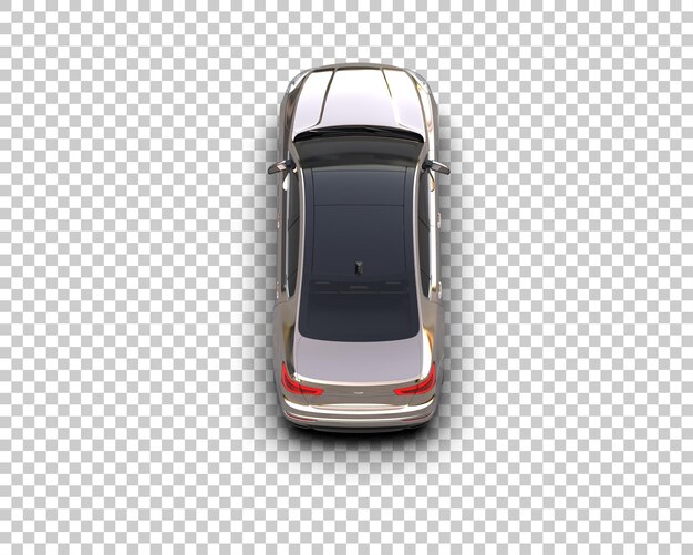 realistic car isolated on background 3d rendering illustration