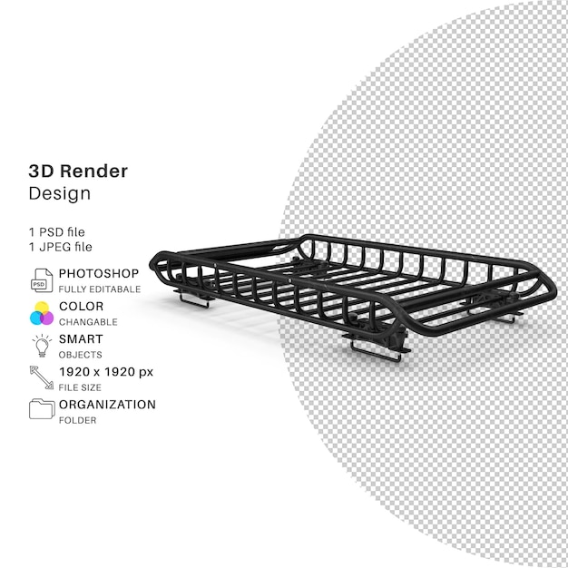 Realistic car roof rack