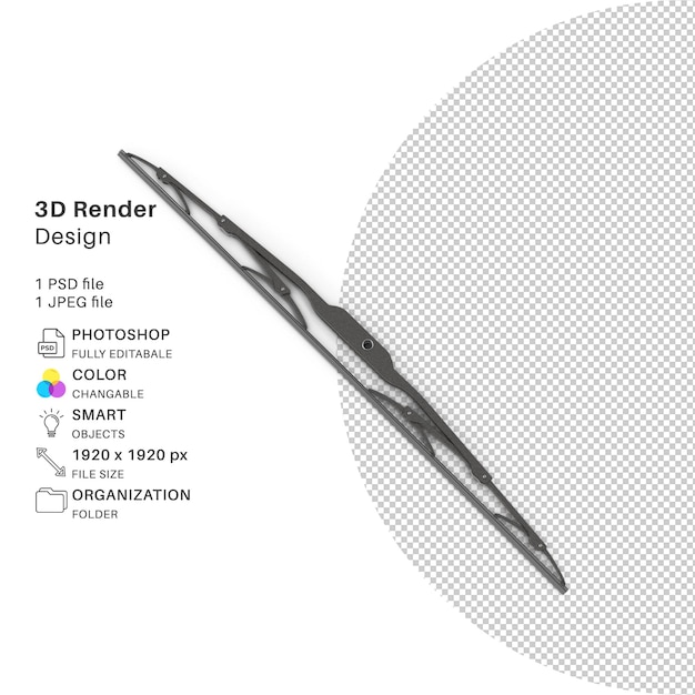 PSD Реалистичные автомобильные дворники-автомобильные аксессуары