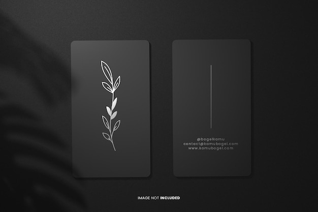 PSD realistic card psd premium logo mockup