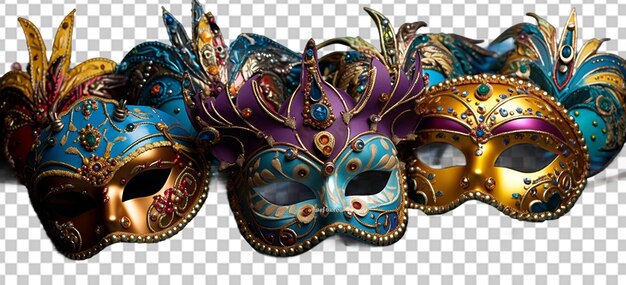 PSD maschera per il viso di carnevale realistica