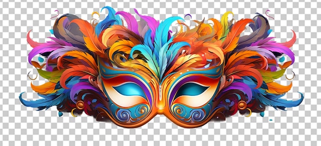 PSD realistic carnival face mask