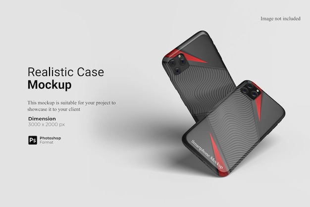 Realistico case mockup design isolato