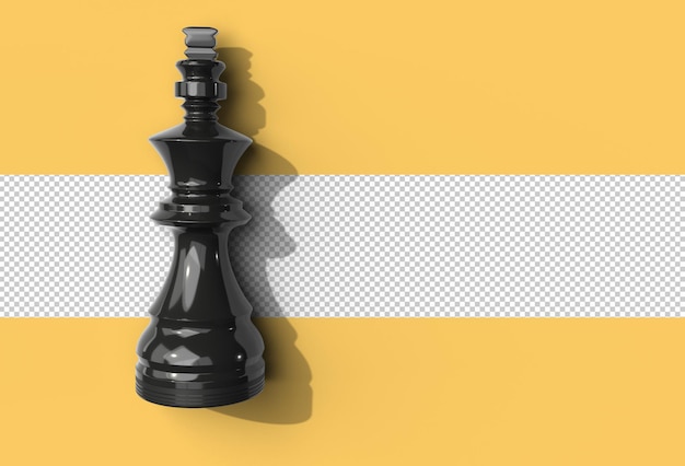 Realistic chess piece transparent psd file.