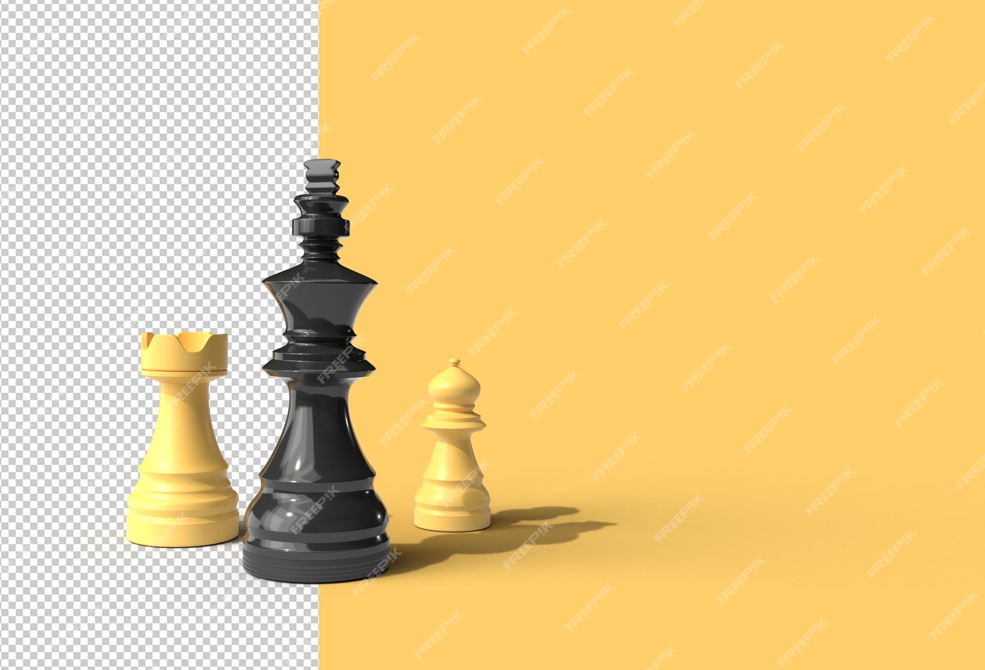 Emphasis On Knight Chess Piece Yellow Stock Photo 1320925034