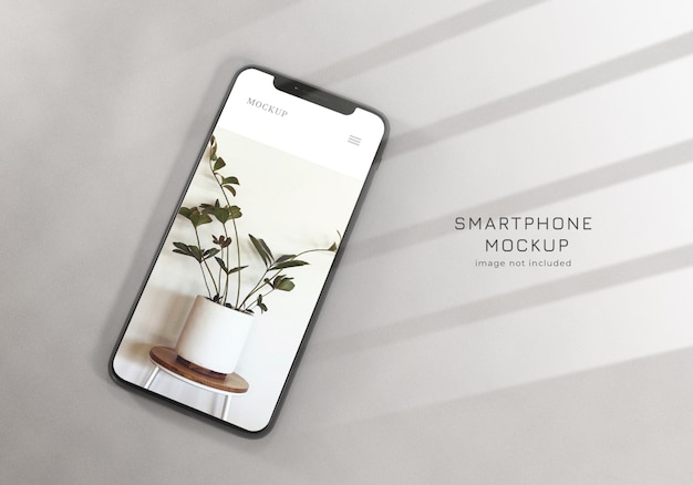 PSD realistic clean smartphone mockup design template