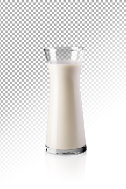 Premium Vector  Realistic clear glass of milk isolated on background