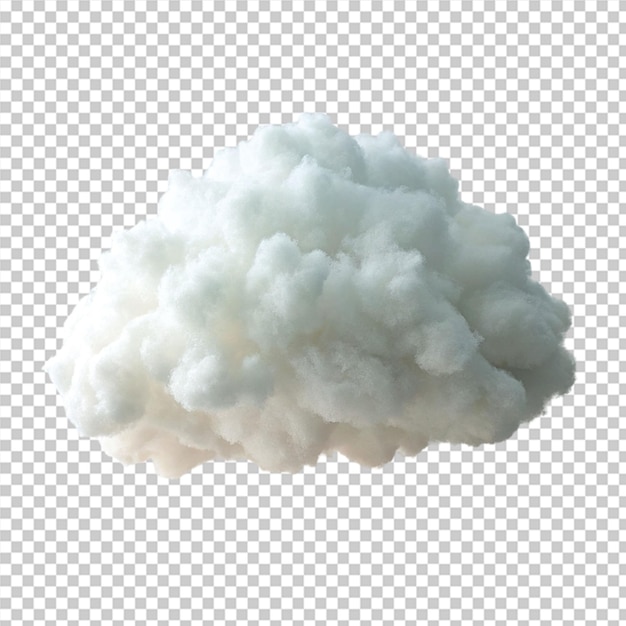 PSD realistic cloud on transparent