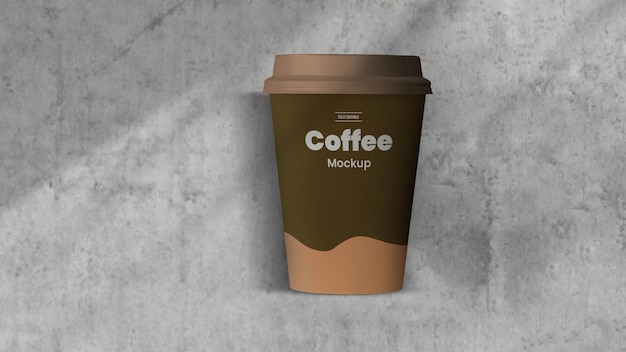 Mockup realistico della tazza di caffè