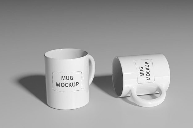 Realistic coffee cup mug mockup premium psd