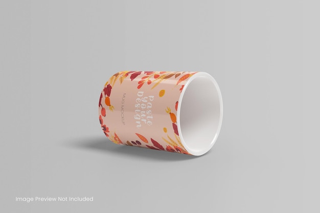 PSD realistic coffee mug mockup