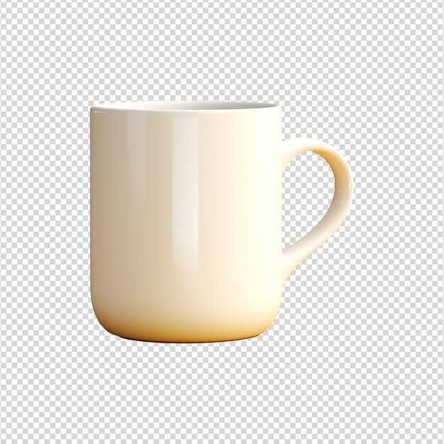 PSD realistic coffee mug on transparent background