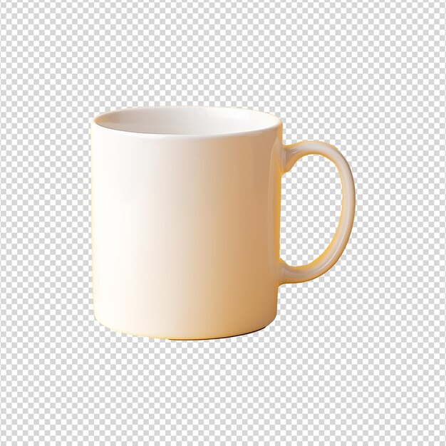 PSD realistic coffee mug on transparent background