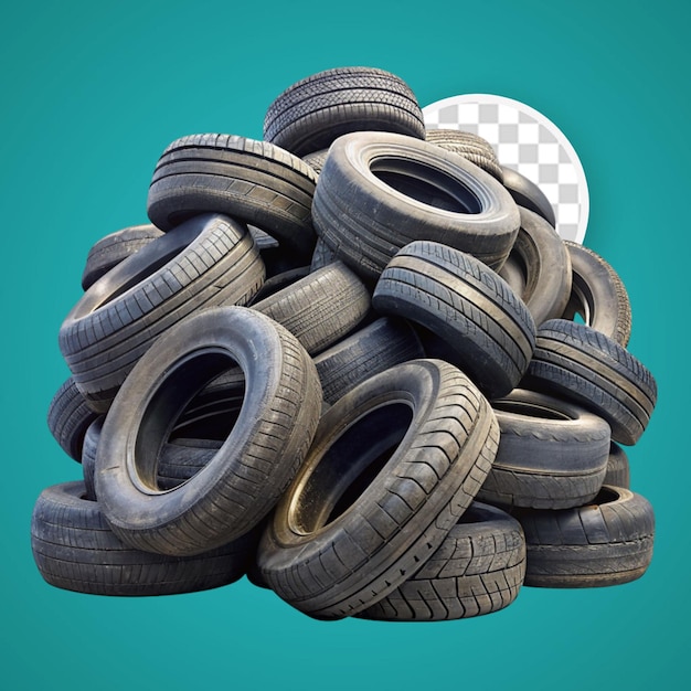 PSD realistic complete set of car wheels