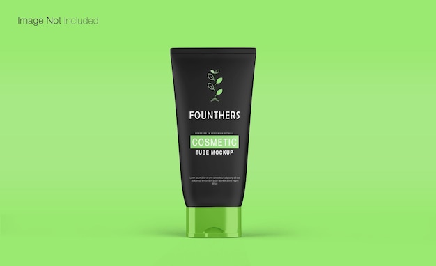 Idratante cosmetico realistico per la cura della pelle premium con sfondo verde