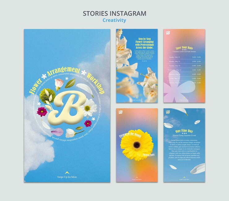 PSD realistic creativity template design