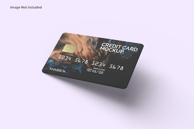 PSD realistic credit card mockup