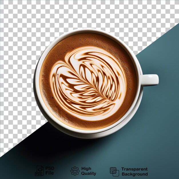 PSD realistic cup of coffee with transparent background png file